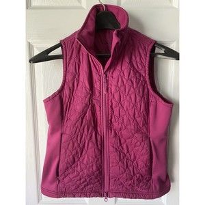 LL Bean Women’s Pink  Lightweight Quilted Vest Size XS